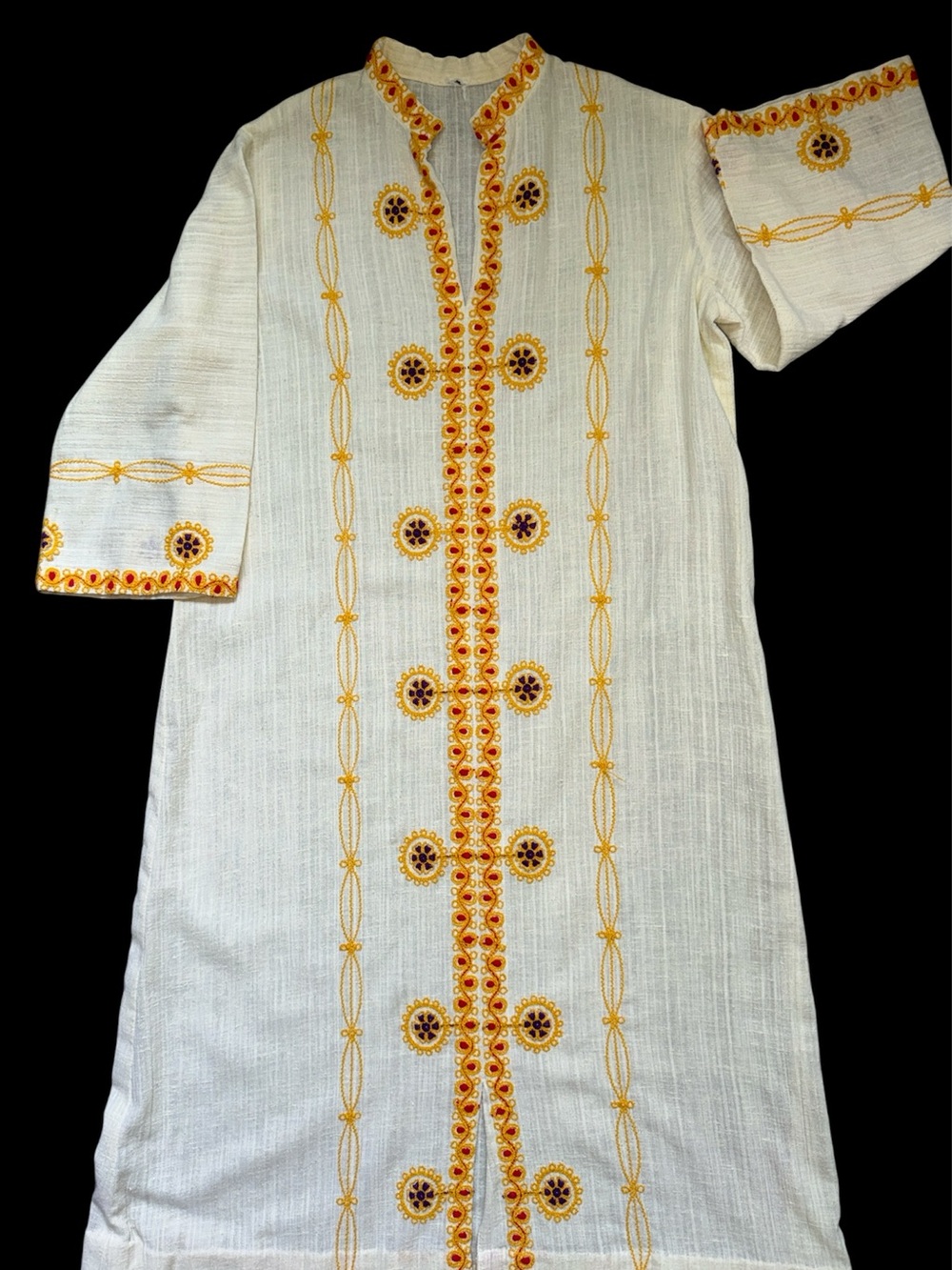 Vintage Parade New York Gauze Embroidered Maxi Dress